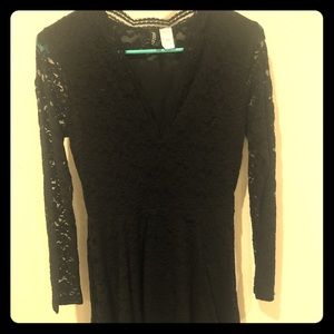 Black lace dress